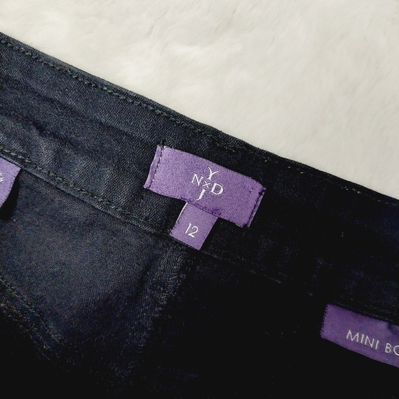 NYDJ Women's Gray High-Rise Mini Bootcut Jeans 4673 - Picture 7 of 9